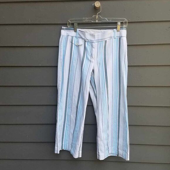 Express correspondent Stripe Cropped Pants Size 8 - Picture 10 of 10